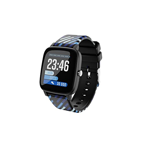 Lamax Smartwatch Kinder BCool Smartwatch für Kinder mit deutsche Sprache, Laufzeit bis zu 7 Tage, Schrittzähler, Pulsmesser, Schlafanalyse, IP68, 4 Wissensspiele, Geschenk für Jungen und Mädchen von Lamax