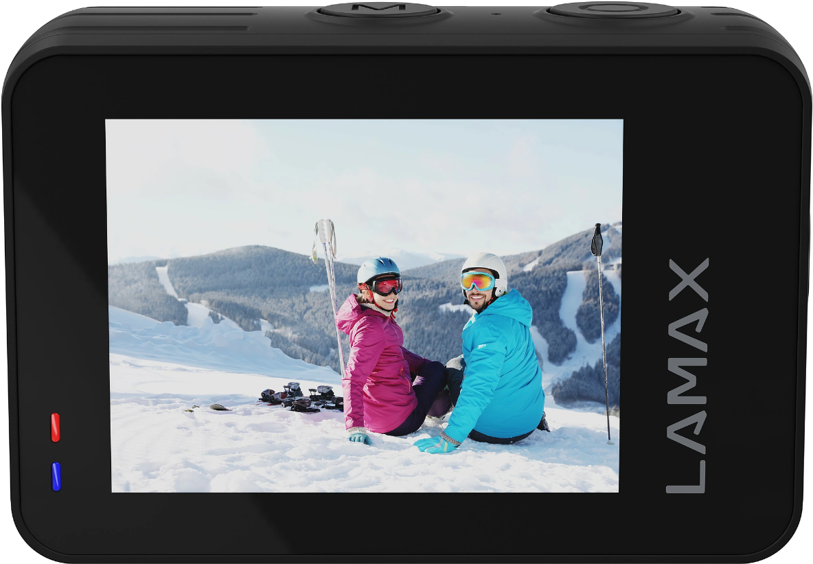 Lamax W10.1 Action Cam 4K, Bildstabilisierung, Dual-Display, Wasserfest, Touch-Screen, Full-HD, WLAN (LMXW101) von Lamax
