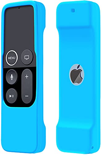 Schutzhülle kompatibel mit Apple TV 4K / 4. Generation, leicht, rutschfest, stoßfest, Silikonhülle für Controller für Apple TV Siri Remote – Sky von Lambcare