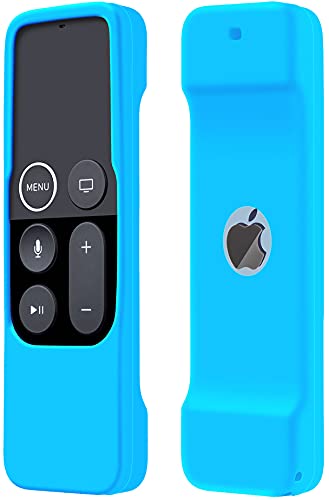 Schutzhülle kompatibel mit Apple TV 4K / 4. Generation, leicht, rutschfest, stoßfest, Silikonhülle für Controller für Apple TV Siri Remote – Sky Schutzhülle kompatibel mit Apple TV 4K / 4. Generation, leicht, rutschfest, stoßfest, Silikonhülle für Controller für Apple TV Siri Remote – Sky von Lambcare