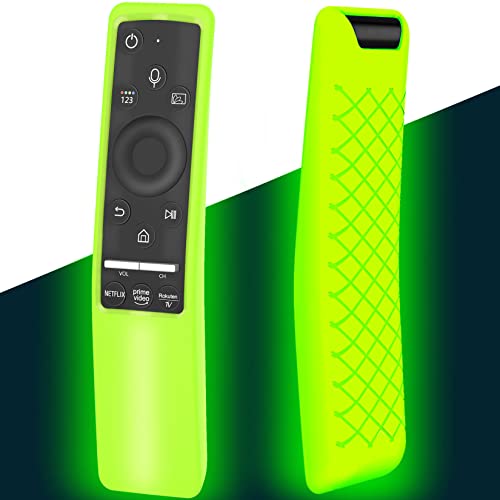 Schutzhülle kompatibel mit Samsung Smart TV Fernbedienung BN59 Serie, leicht, Silikon, stoßfest, rutschfest, Grün leuchtet im Dunkeln Schutzhülle kompatibel mit Samsung Smart TV Fernbedienung BN59 Serie, leicht, Silikon, stoßfest, rutschfest, Grün leuchtet im Dunkeln von Lambcare