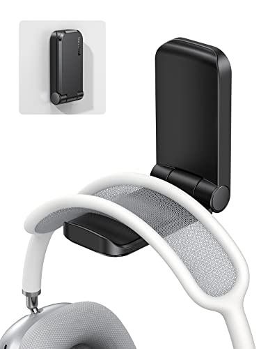 Lamicall Headset Halterung, Kopfhörer Ständer - Magnetische Faltbar Kopfhörerhalter, Universal Selbstklebend Kopfhörer Haken für Over Ear Kopfhörer, Gaming Headset Zubehör - Schwarz Lamicall Headset Halterung, Kopfhörer Ständer - Magnetische Faltbar Kopfhörerhalter, Universal Selbstklebend Kopfhörer Haken für Over Ear Kopfhörer, Gaming Headset Zubehör - Schwarz von Lamicall