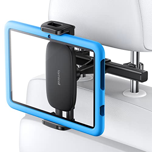 Tablet Halterung Auto, Lamicall Tablet Kopfstützenhalter - Universal KFZ Tablet Halter für 2025 iPad Pro 9.7, 11, 12.9, 13, iPad Air Mini 6 5 4 3 2, für Switch, Tab, Smartphone usw. 4,7-13 Zoll Geräte von Lamicall