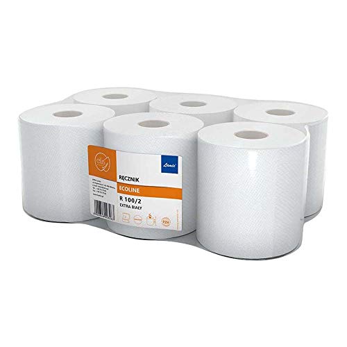 Lamix Hla-Remak-100 Ellis EcoLine Papierhandtücher, Weiß, 6 Stück von Lamix