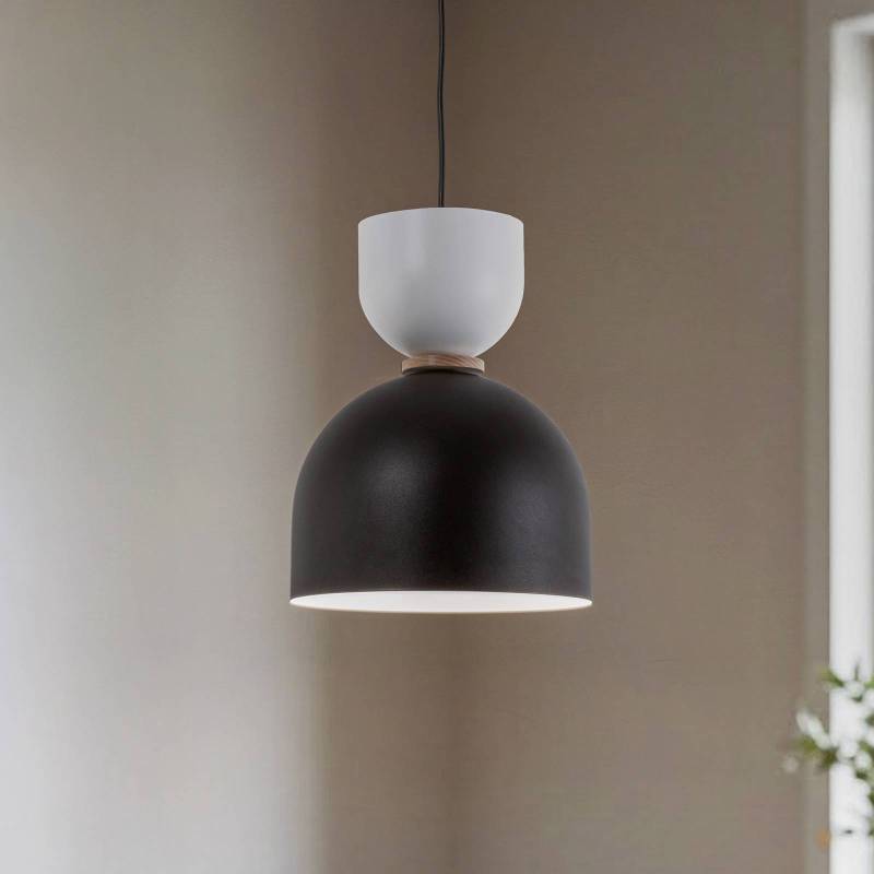 Hängeleuchte Clementine, schwarz/weiß, 1-flammig, E27 von Lamkur Lighting