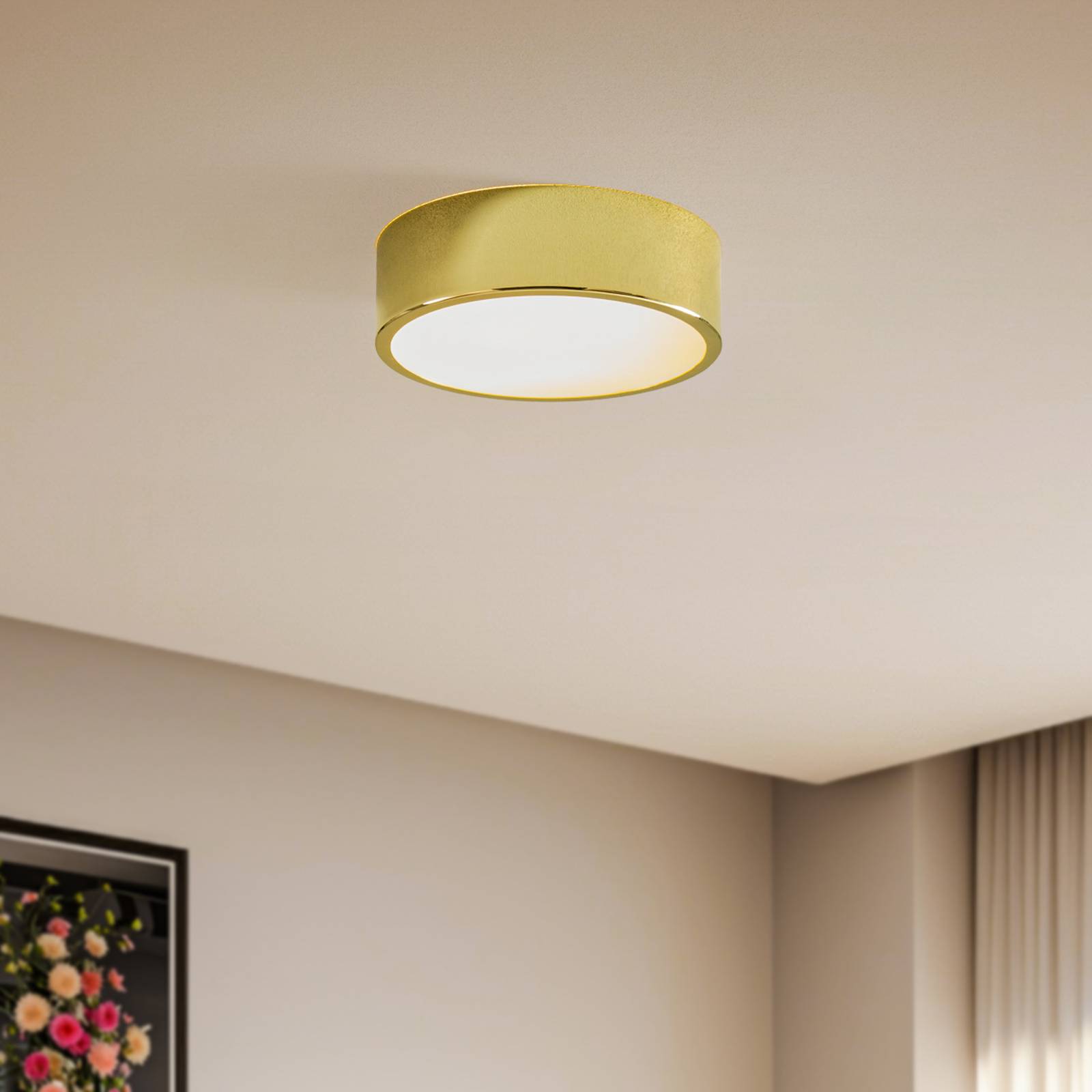 Deckenleuchte Kimban aus Metall, Ø 26 cm, gold Deckenleuchte Kimban aus Metall, Ø 26 cm, gold von Lamkur