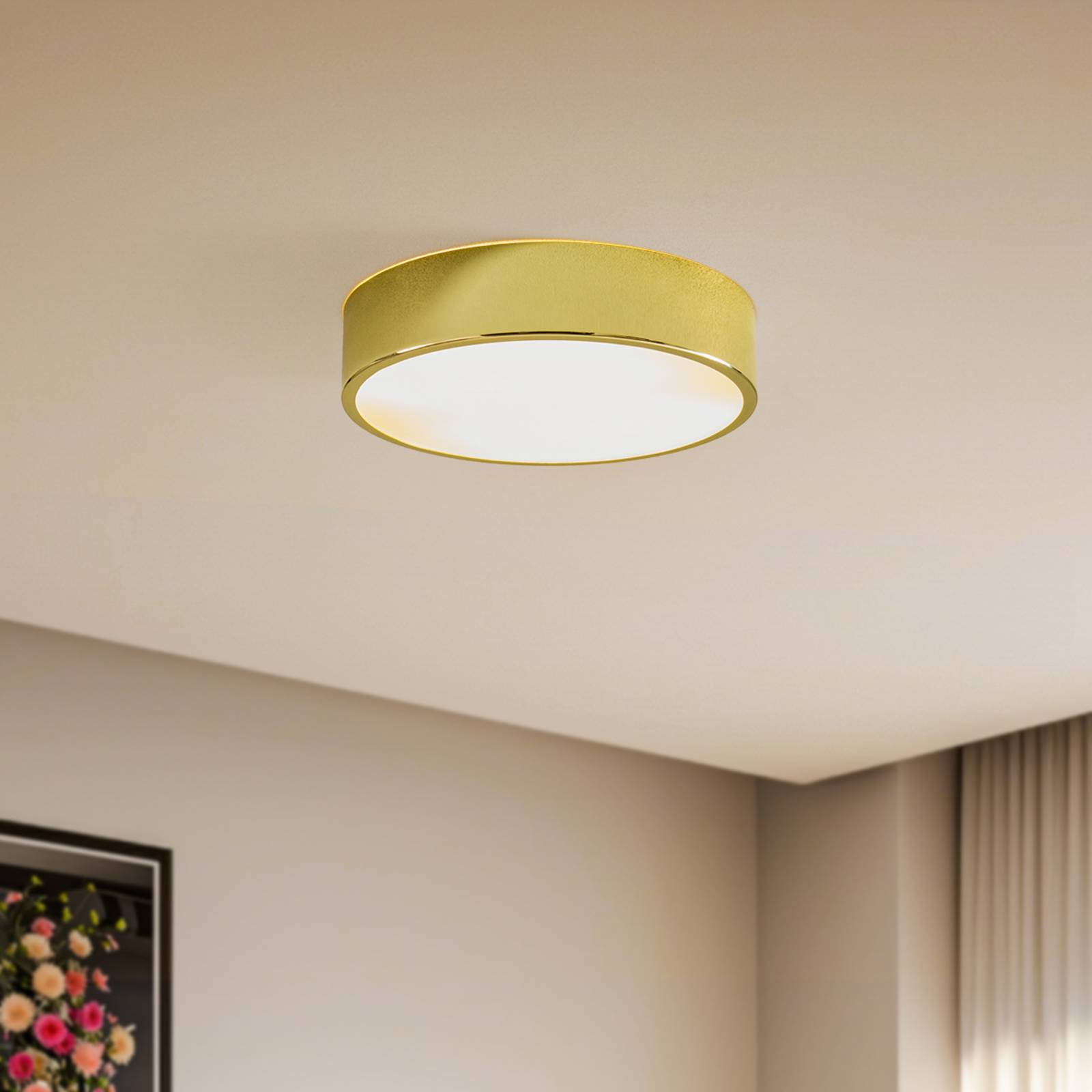Deckenleuchte Kimban aus Metall, Ø 36 cm, gold Deckenleuchte Kimban aus Metall, Ø 36 cm, gold von Lamkur