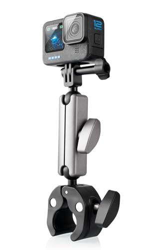 Lammcou Go Pro Motorrad Halterung, Aluminium Unsichtbare Action Kamera Fahrrad Lenker Halter mit Dual 360° Drehbare Kugelkopf, Bike Handlebar Mount für Insta-360 X3 Go 3 Hero 13 12 11 10 Lammcou Go Pro Motorrad Halterung, Aluminium Unsichtbare Action Kamera Fahrrad Lenker Halter mit Dual 360° Drehbare Kugelkopf, Bike Handlebar Mount für Insta-360 X3 Go 3 Hero 13 12 11 10 von Lammcou