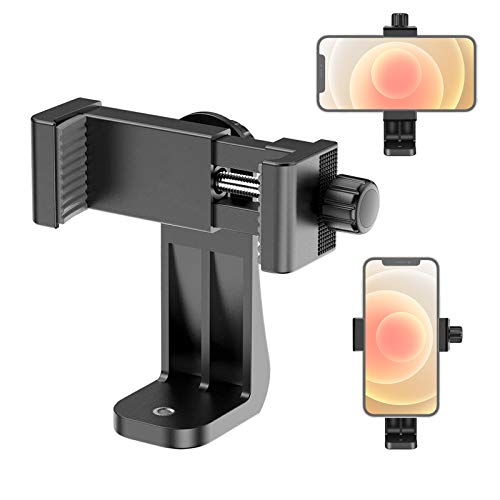 Lammcou Stativhandyhalterung Handy Stativ Adapter Zubehör für Stativ Selfie Stick Einbeinstativ, vertikale und horizontale Handy-Halter Tripod Smartphone Clip Mount von Lammcou