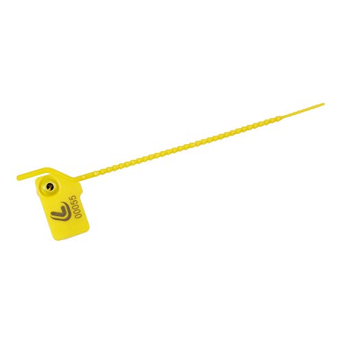 Lampa 97953 Sicherheitssiegel für Identifikation, Polypropylen, gerändelt, 10 Stück von Lampa