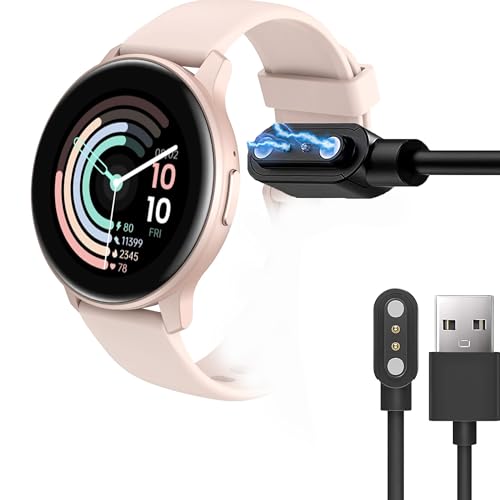 Kompatibel mit TOUCHELEX Gaea Smartwatch-Ladegerät, Lamshaw Magnetisches USB-Ladekabel Ersatzladegerät Kompatibel für TOUCHELEX Gaea Serie K802 1,28 Zoll Smartwatch (Schwarz) von Lamshaw
