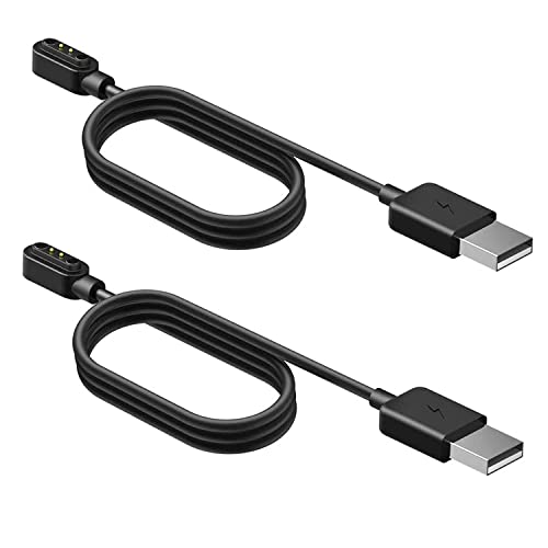 Kompatibel mit YYKY Militär-Smartwatches-Ladegerät, magnetisches USB-Ersatzladegerät, kompatibel mit YYKY, Anytec KT76 1.53 Smartwatches, KT76 Smart Watch (2 Stück, schwarz + schwarz, für KT76 Kompatibel mit YYKY Militär-Smartwatches-Ladegerät, magnetisches USB-Ersatzladegerät, kompatibel mit YYKY, Anytec KT76 1.53 Smartwatches, KT76 Smart Watch (2 Stück, schwarz + schwarz, für KT76 von Lamshaw