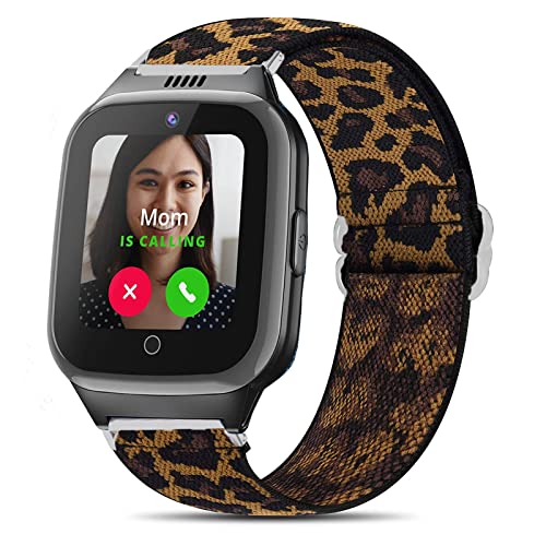 Lamshaw Kompatibel mit Cosmo JrTrack 2 SE, Stretch Elastics Nylon Verstellbares Ersatzarmband Zubehör Kompatibel für Cosmo JrTrack 2 SE Smart Watch/Cosmo JrTrack 2 / Cosmo JrTrack Smart Watch von Lamshaw
