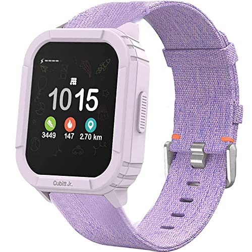 Lamshaw Kompatibel mit Cubitt Jr Smart Watch Armbändern, atmungsaktives Nylon-gewebtes Ersatz-Zubehörband, kompatibel mit Cubitt Jr Smart Watch/Phyulls S16 Kid Smartwatch/INIUPO 3,9 cm von Lamshaw