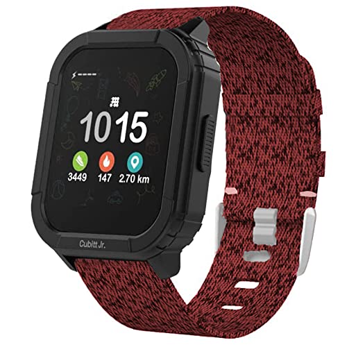 Lamshaw Ersatzarmband für Cubitt Jr Smartwatch-Armbänder, atmungsaktives Nylon-Gewebe, Ersatzzubehör, kompatibel mit Cubitt Jr Smartwatch Phyulls S16 Kid Smartwatch INIUPO 1.54 Kids Lamshaw Ersatzarmband für Cubitt Jr Smartwatch-Armbänder, atmungsaktives Nylon-Gewebe, Ersatzzubehör, kompatibel mit Cubitt Jr Smartwatch Phyulls S16 Kid Smartwatch INIUPO 1.54 Kids von Lamshaw