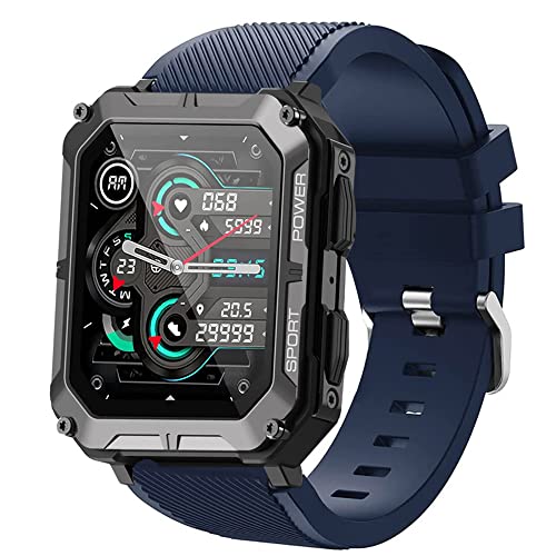 Lamshaw Kompatible Pureroyi Militär-Smartwatch-Bänder, Classic Silikon-Ersatzbänder, kompatibel mit Pureroyi 1,83 Zoll C20 Pro Militär/Meoonley 1,83 Zoll C20 Pro Watch/Kospet Tank M2 4,7 cm Lamshaw Kompatible Pureroyi Militär-Smartwatch-Bänder, Classic Silikon-Ersatzbänder, kompatibel mit Pureroyi 1,83 Zoll C20 Pro Militär/Meoonley 1,83 Zoll C20 Pro Watch/Kospet Tank M2 4,7 cm von Lamshaw