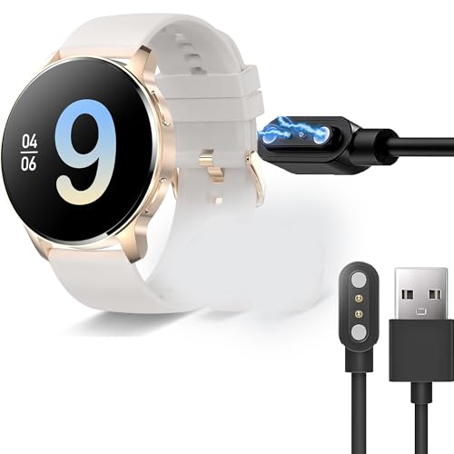 Lamshaw Magnetisches Ladegerät kompatibel mit Iaret I50 1,32 Zoll Smart Watch, magnetisch, USB-Ladegerät, kompatibel mit Iaret I50 (schwarz) von Lamshaw