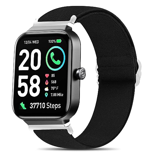 Lamshaw Smartwatch-Bänder, kompatibel mit Fitpolo IDW15, 19 mm, elastisches Nylon, verstellbares Ersatzarmband, Zubehör für Damen und Herren, kompatibel mit Fitpolo IDW15 4,6 cm Smartwatch/TMHAI Lamshaw Smartwatch-Bänder, kompatibel mit Fitpolo IDW15, 19 mm, elastisches Nylon, verstellbares Ersatzarmband, Zubehör für Damen und Herren, kompatibel mit Fitpolo IDW15 4,6 cm Smartwatch/TMHAI von Lamshaw