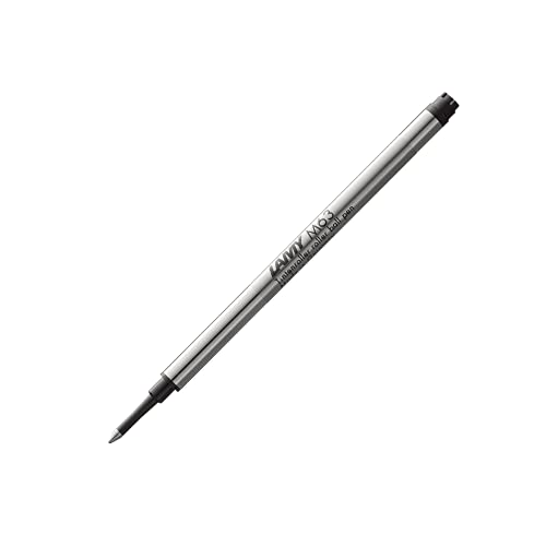 LAMY 1218559 M 63 Mine 823 – Tintenroller-Mine aus Metall in der Farbe Schwarz für LAMY Tintenroller mit Kappe – Strichbreite M von Lamy