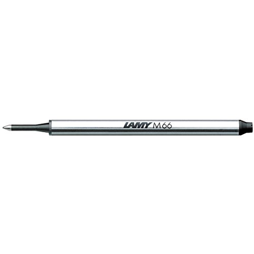 LAMY 1225079 M 66 Mine 821 – Tintenroller-Mine aus Metall in der Farbe Schwarz für LAMY Tintenroller ohne Kappe – Strichbreite B von Lamy