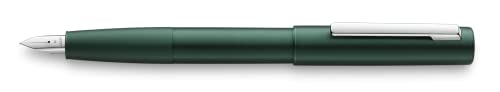 LAMY 1234746 aion Füllhalter 77 – Moderner Füller in der Farbe Dunkelgrün aus einem nahtlos aus Aluminium tiefgezogenen Gehäuseteil – Rotationsgebürstete Oberfläche – Federstärke F von Lamy