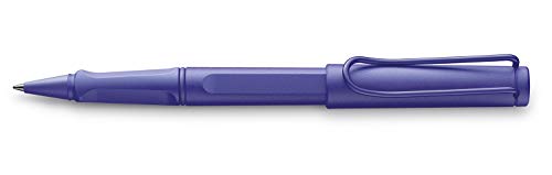 LAMY 1234838 safari Tintenroller 321 – Moderner Rollerball in der Farbe Violet mit ergonomischem Griff und zeitlosem Design – Mit Tintenroller-Mine M 63 schwarz – Strichbreite M von Lamy