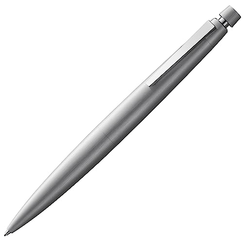 LAMY 2000 Druckbleistift 102 – Bleistift mit einem Gehäuse aus Edelstahl in der Farbe Silber und Radiertip – 0,7mm Fe... von Lamy