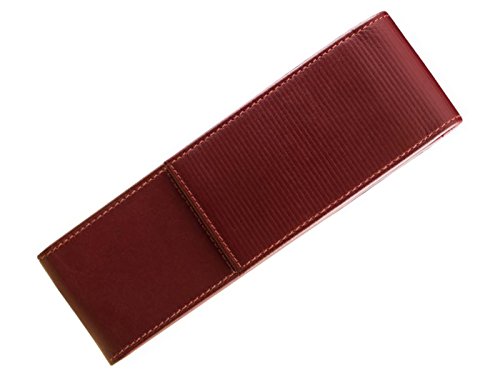 LAMY A 315 elegantes Leder-Etui aus hochwertigem Nappaleder in der Farbe Rot mit charakteristischer Prägung – für 2 Schreibgeräte geeignet von Lamy