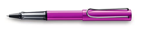 LAMY AL-star Tintenroller Sonderedition 399 – Rollerball aus Aluminium in der Farbe Vibrant Pink mit transparentem Griffstück und verchromtem Metallclip – Strichbreite M von Lamy