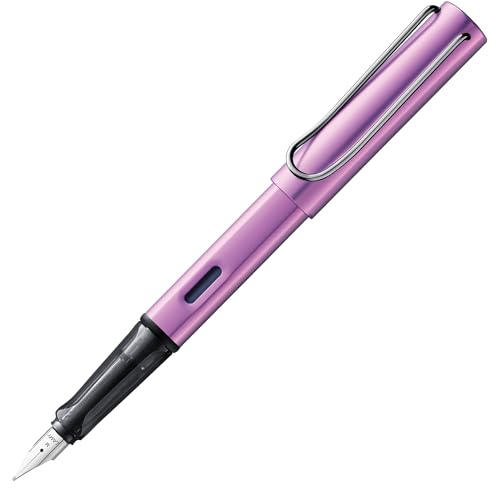 LAMY AL-star leichter Füllhalter 028 aus Aluminium mit ergonomischem Griff und polierter Stahlfeder, inkl. Tintenpatrone T 10 blau von Lamy