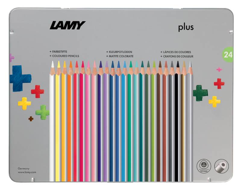 LAMY Dreikant-Buntstifte plus, 24er Metalletui von Lamy