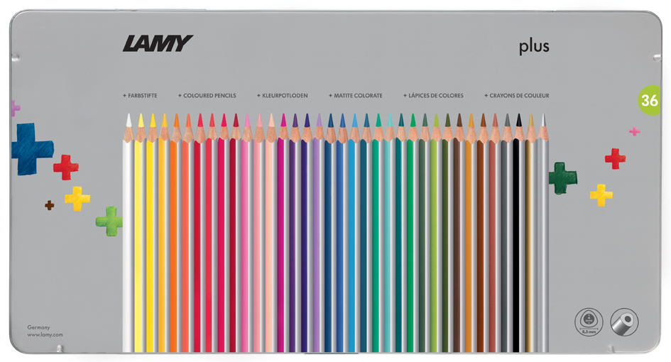 LAMY Dreikant-Buntstifte plus, 36er Metalletui von Lamy