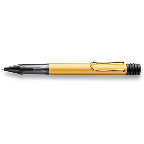 LAMY Lx Kugelschreiber 275 – Kuli aus Aluminium in der Farbe Gold mit transparentem Griffstück und veredeltem Metallclip – Mit Großraummine – Strichbreite M von Lamy