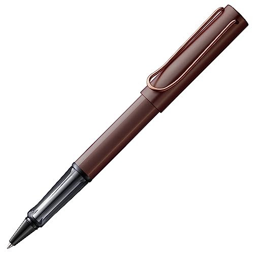 LAMY Lx Tintenroller 390 – Rollpen aus Aluminium eloxiert in der Farbe Marron (kastanienbraun) mit transparentem Grif... von Lamy