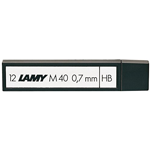 LAMY M 40 Mine 811 – Druckbleistift-Mine in Schreibfarbe schwarz und Minenhärte HB (12 Stück) - Strichbreite 0,7 mm von Lamy
