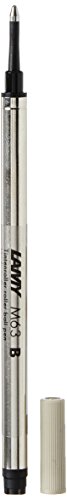 LAMY M 63 Mine 823 – Tintenroller-Mine aus Metall in der Farbe Schwarz für LAMY Tintenroller mit Kappe – Strichbreite B, 1230615 von Lamy