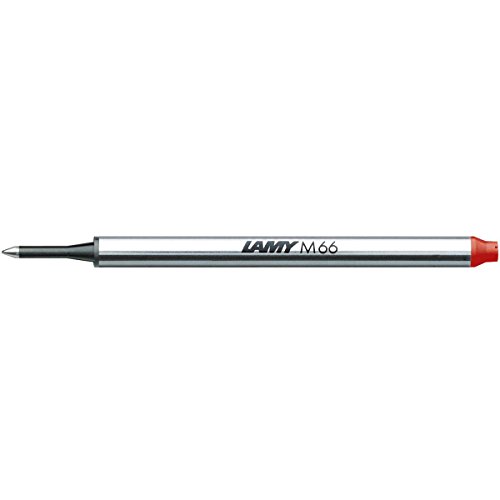 LAMY M 66 Mine 821 – Tintenroller-Mine aus Metall in der Farbe Rot für LAMY Tintenroller ohne Kappe – Strichbreite M von Lamy