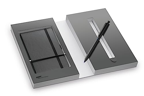 LAMY Set Multifunktionsschreibgerät 3 in 1 im Lack-Finish paper Notizbuch DIN A6 Softcover schwarz - inkl. Geschenkverpackung von Lamy