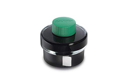 LAMY T 52 Tinte 829 – Tintenglas in der Farbe Grün mit Tintensammelbecken und integrierter Löschpapierrolle – 50 ml von Lamy