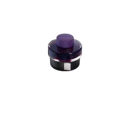 LAMY T 52 Tinte 829 im Tintenglas in der Farbe dunkel lila mit Tintensammelbecken und integrierter Löschpapierrolle, Inhalt 50 ml von Lamy