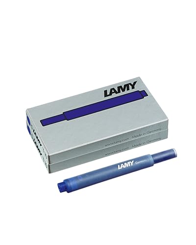 LAMY T10 2er Set Tintenpatronen mit großem Tintenvorrat - geeignet für alle Lamy Patronenfüllhaltermodelle - Inhalt 1,25ml je Patrone - 5 Stück pro Päckchen - Tintenfarbe blau LAMY T10 2er Set Tintenpatronen mit großem Tintenvorrat - geeignet für alle Lamy Patronenfüllhaltermodelle - Inhalt 1,25ml je Patrone - 5 Stück pro Päckchen - Tintenfarbe blau von Lamy