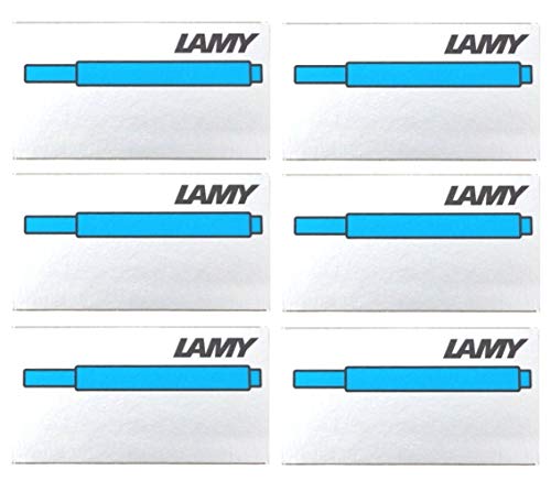 LAMY T10 Tintenpatronen Farbauswahl (6 Päckchen, türkis) von Lamy