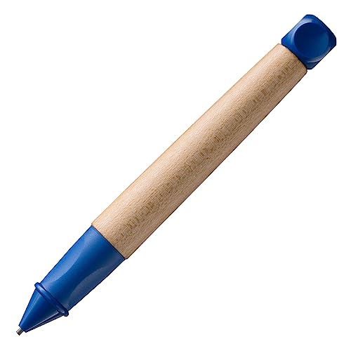 LAMY abc kindgerechter Bleistift 109 aus Ahornholz und rutschfestem Griffstück in blau, Kappe und Würfel aus Kunststoff, inkl. bruchfester Bleistiftmine LAMY M 44, 1,4mm, B von Lamy