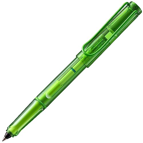 LAMY balloon Tintenroller 311- Volltransparenter Rollerball in der Farbe Grün mit markantem Griffstück und pulverbeschichtetem Metallclip - Mit Tintenrollerpatrone- Strichbreite M, 14x1,2x1,2 cm LAMY balloon Tintenroller 311- Volltransparenter Rollerball in der Farbe Grün mit markantem Griffstück und pulverbeschichtetem Metallclip - Mit Tintenrollerpatrone- Strichbreite M, 14x1,2x1,2 cm von Lamy
