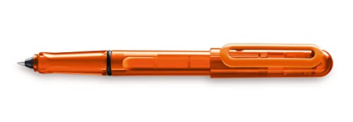 LAMY balloon Tintenroller 311 – Volltransparenter Rollerball in der Farbe Orange mit markantem Griffstück und elastischem Kunststoff-Clip – Mit Tintenrollerpatrone – Strichbreite M von Lamy