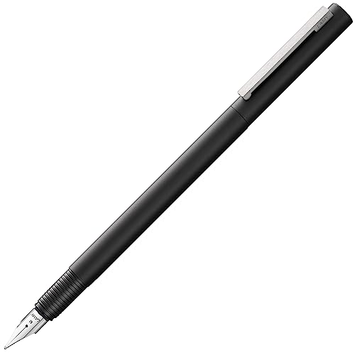 LAMY cp1 Füllhalter 056 - Füller mit mattschwarzem Lack-Finish, massivem, abgefedertem Edelstahlclip und poliertem Stahlfeder - Federstärke B von Lamy