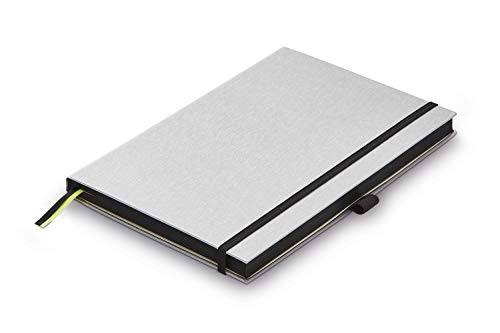 LAMY paper Hardcover A5 Notizbuch 810 – Format DIN A5 (145 x 210 mm) in schwarz mit Lamy-Lineatur, 192 Seiten und elastischem Verschlussband von Lamy