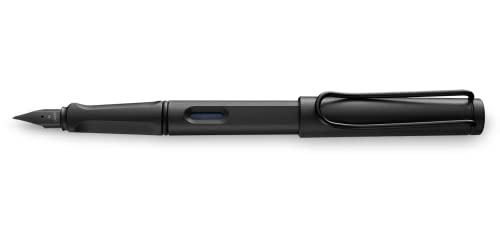 LAMY safari Füllhalter 044 – Moderner Füller in der Farbe All Black mit ergonomischem Griff und zeitlosem Design – Federstärke M von Lamy