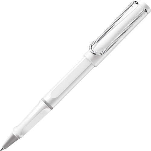 LAMY safari Tintenroller 319 – Moderner Rollerball in der Farbe Weiß mit ergonomischem Griff und zeitlosem Design – M... von Lamy