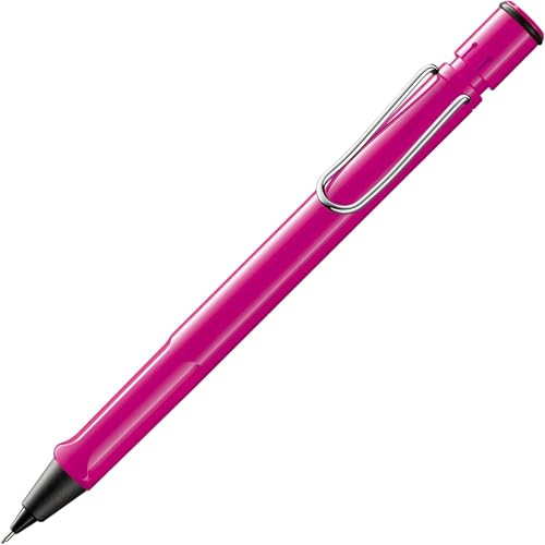 Lamy safari pink Druckbleistift - klassicher Minenbleistift mit ergonomischem Griff & Gehäuse aus ASA-Kunststoff - Bleistift mit Feinstrichmine M 41 in Strichbreite 0,5 mm & Radiertip von Lamy